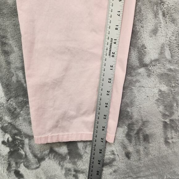 Liz Claiborne Pants Womens 10 Pink Mid Rise Tapered Ankle Stretch Cotton Office - Picture 10 of 12
